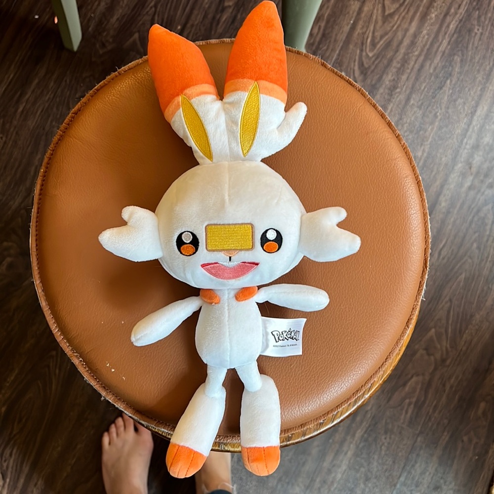 Scorbunny Pokémon plush